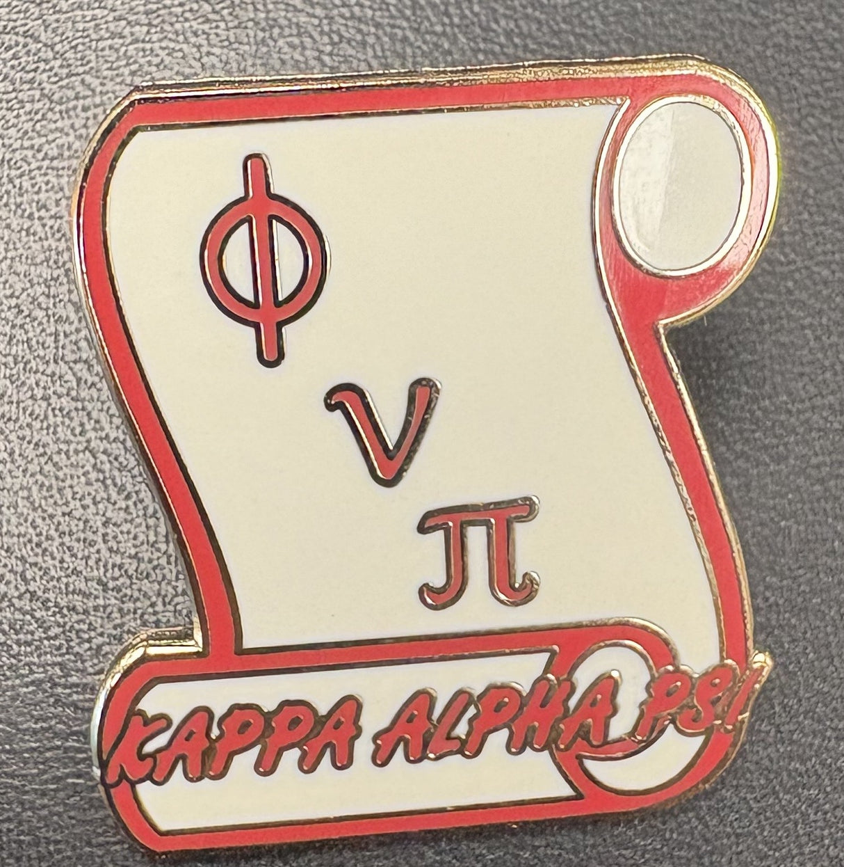 Kappa Scroll Script Lapel Pin