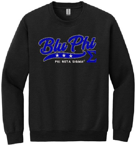 Sigma Blu Phi Applique Crewneck