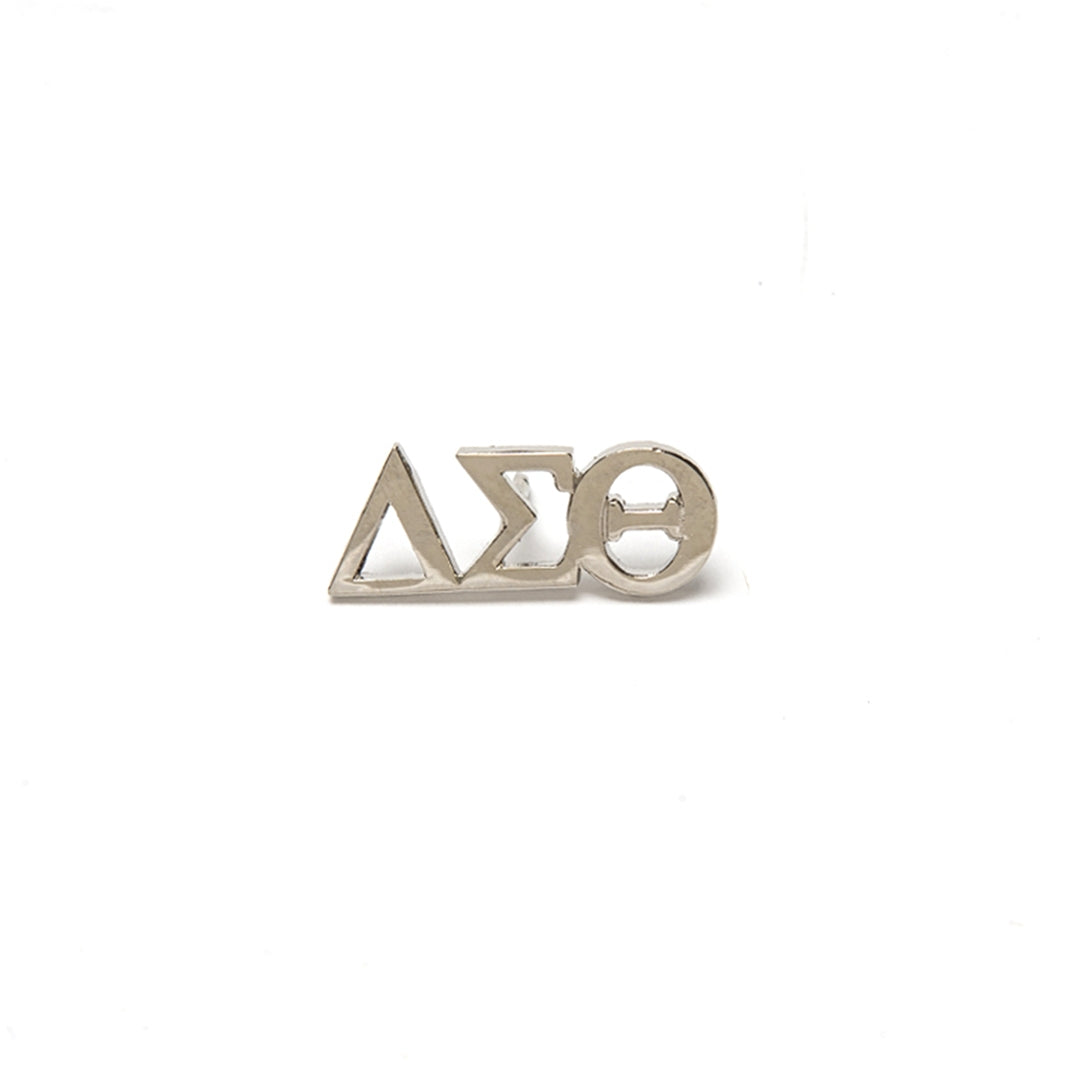 Delta 3 Letter Silver Pin
