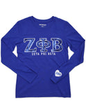 Zeta Sequined Long Sleeve Tee