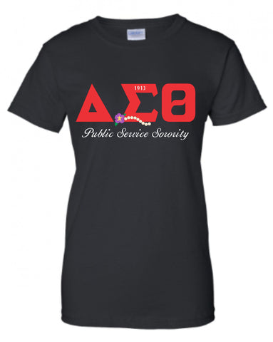 Delta Public Service Violet and Pearls Tee