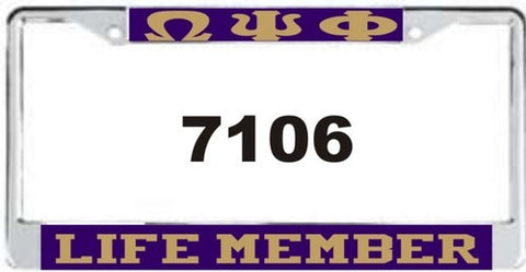 Omega Life Member Auto Frame Purple/Gold