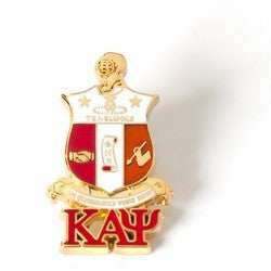 Kappa 3-D Shield Pin w/ Letters