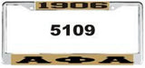 Alpha License Plate Frame