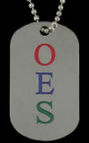OES Silver Double Sided Dog Tag