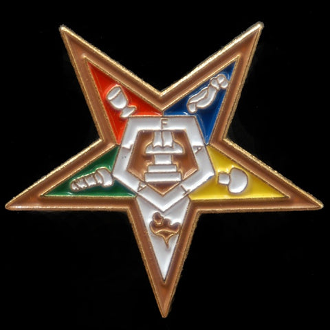 OES full color Lapel Pin 1 Inch