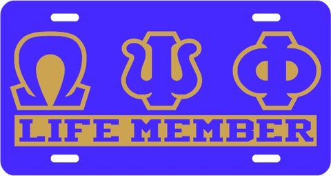 Omega Life Member Tag Purple/Purple/Gold