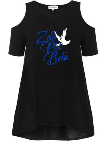 Zeta Cold Shoulder Fashion Shirt