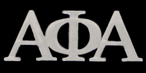 Alpha Silver Greek Letter Lapel Pins
