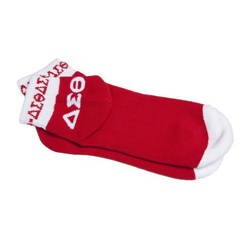 Delta Red Bootie Sock