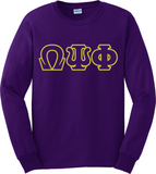 Omega Basic Applique Long Sleeve Tee