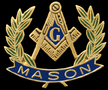 Masonic Logo Wreath Lapel Pin