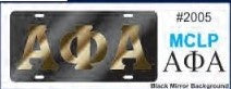 Alpha License Plate