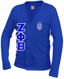 Zeta Crest Cardigan Sweater