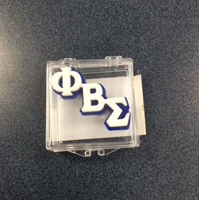 Sigma Small Acrylic Greek Pin