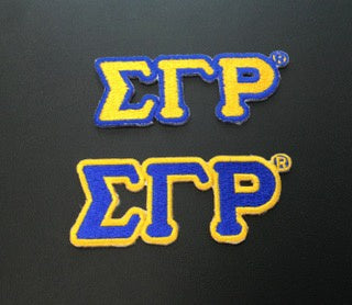 SGRho Letter Patch 1.5 inches