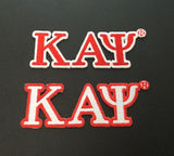 Kappa Letter Patch 1.5 inches