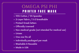 Omega Printed Face Mask
