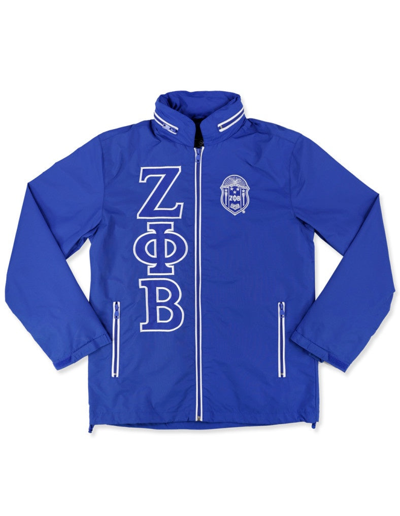 Zeta Zippered Windbreaker