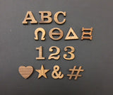 Greek Fraternity Sorority Wood Letters