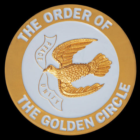 Golden Circle Round Auto Emblem