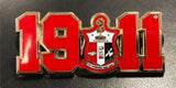 Kappa Crest Year Pin