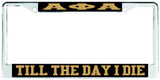 Alpha Phi Alpha Greek Plate Frame