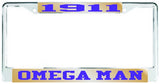 Omega Man Auto Frame Gold/Purple