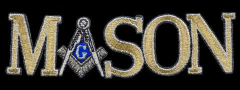 Mason Letters Small Gold Patch