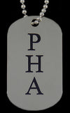 Mason PHA Silver Double Sided Dog Tag