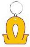 Omega Symbol Outline Acrylic Keychain