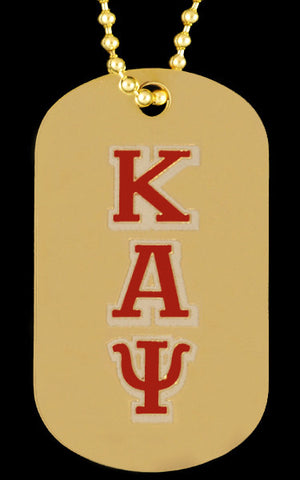 Kappa Gold Double Sided Dog Tag