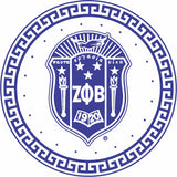 Zeta Round Crest Sticker